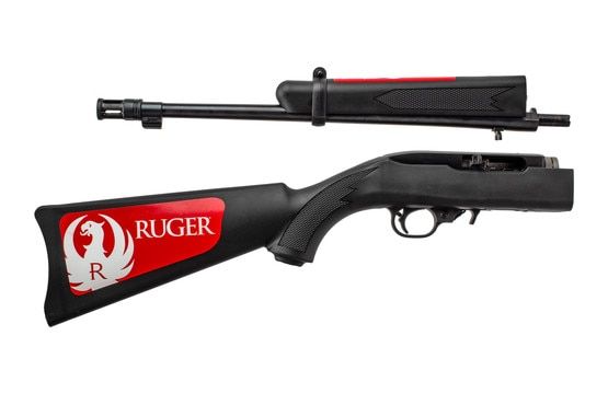 Ruger 1022 Takedown Rifle can be disassembled into two halves